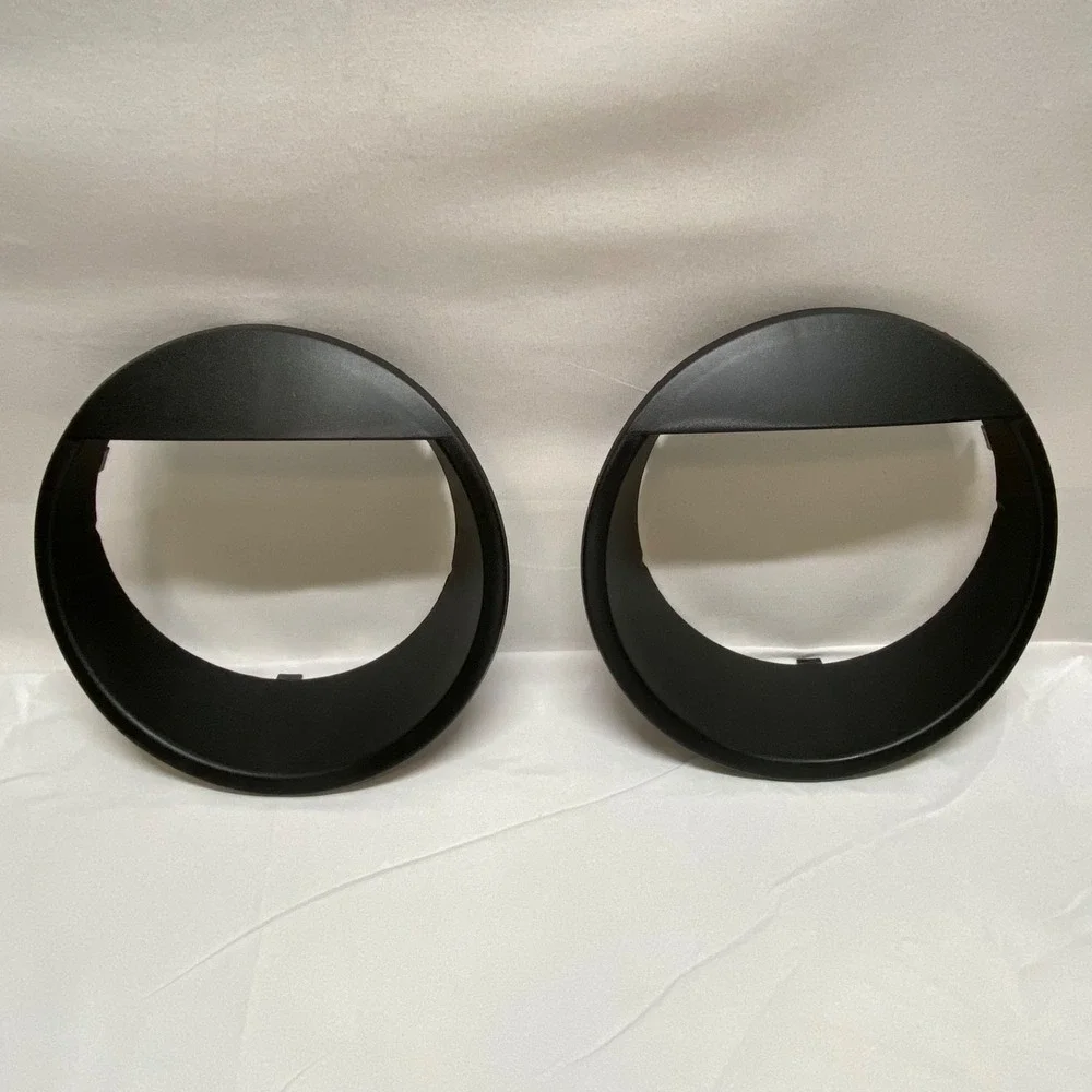 Jeep Wrangler JK Headlight Trim Bezels 2007-2018‎ Front Light Covers 2Pcs NWOT